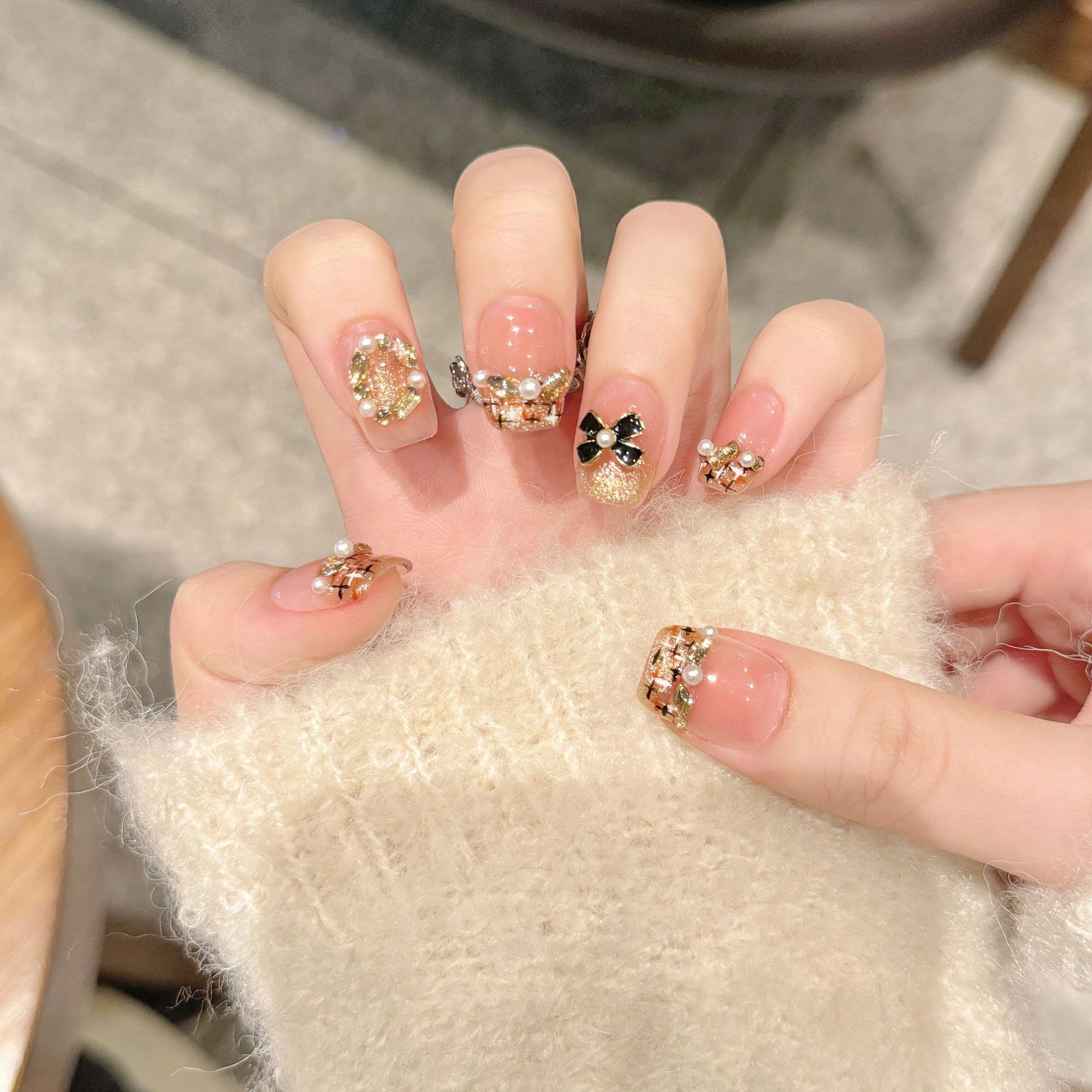 Apricot Golden Weave